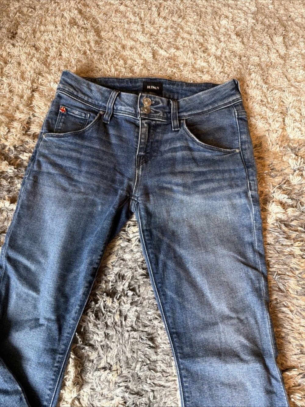 HUDSON Beth Baby Bootcut Jeans Blue Wash Stretch Women’s 27 - Picture 2 of 8